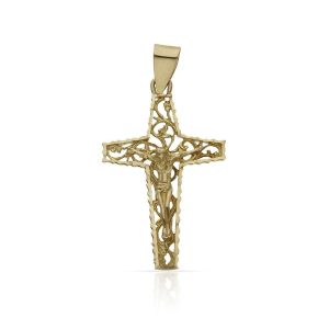 Cruz oro 18kl cristo – 19x32mm