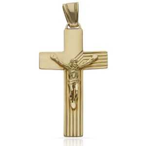 Cruz oro 18kl cristo – 20x36mm