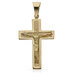 Cruz oro 18kl cristo – 23x36mm