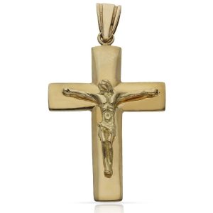Cruz oro 18kl cristo – 23x37mm
