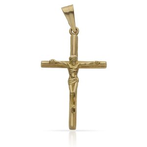 Cruz oro 18kl cristo – 19x32mm