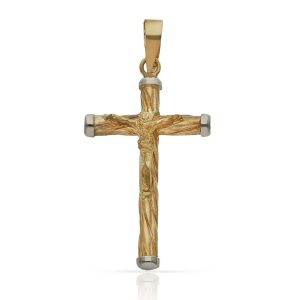 Cruz oro 18kl cristo – 16x28mm