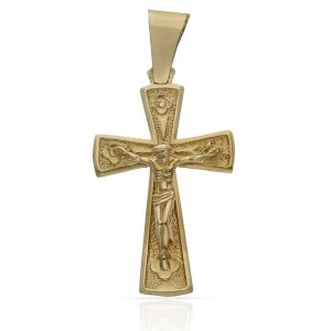 Cruz oro 18kl cristo – 18x30mm