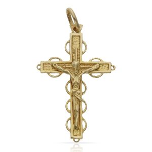 Cruz oro 18kl cristo – 20x32mm