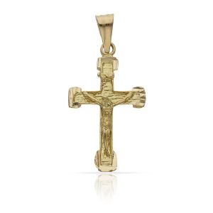 Cruz oro 18kl cristo – 16x27mm