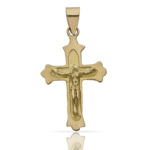 Cruz oro 18kl cristo – 17x29mm
