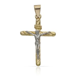 Cruz oro 18kl cristo – 20x32mm