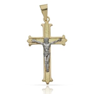 Cruz oro 18kl cristo – 18x32mm