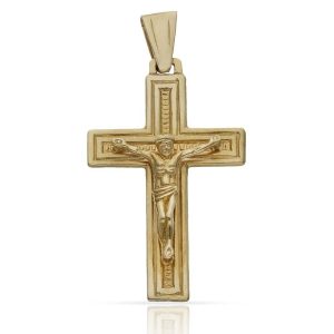 Cruz oro 18kl cristo – 21x35mm