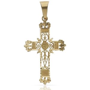 Cruz oro 18kl filigrana – 23x39mm