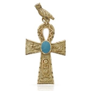 Cruz de la vida oro 18kl – 25x44mm