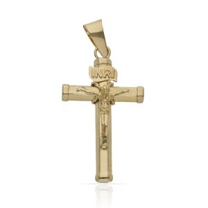 Cruz oro 18kl cristo – 15x26mm