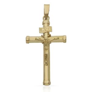 Cruz oro 18kl cristo – 17x30mm