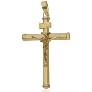 Cruz oro 18kl cristo – 20x34mm