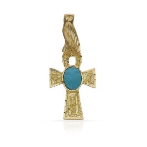 Cruz de la vida oro 18kl – 15x26mm