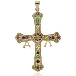 Cruz oro 18kl asturiana – 34x48mm