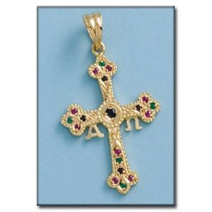 Cruz oro 18kl asturiana – 20x30mm