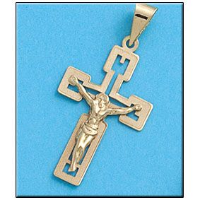 Cruz oro 18kl cristo – 17x29mm
