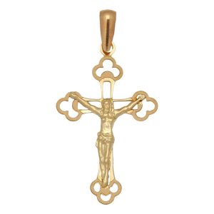 Cruz oro 18kl cristo – 17x29mm