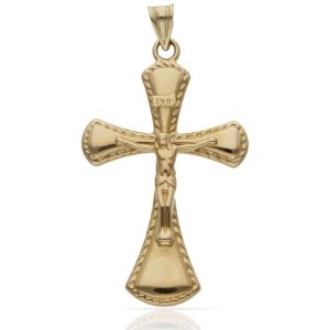 Cruz oro 18kl cristo – 22x36mm
