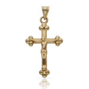 Cruz oro 18kl cristo – 17x28mm