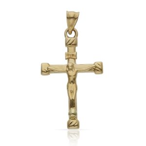 Cruz oro 18kl cristo – 17x28mm