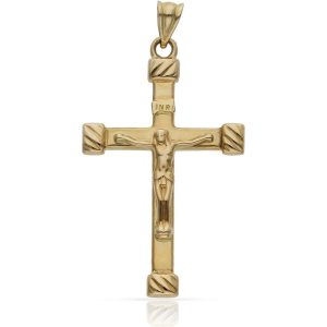 Cruz oro 18kl cristo – 22x36mm