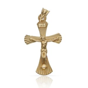 Cruz oro 18kl cristo – 17x28mm