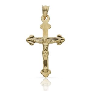 Cruz oro 18kl cristo – 17x28mm