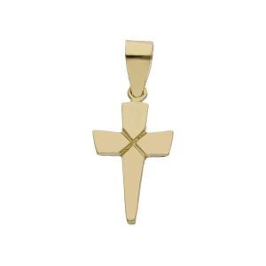 Cruz oro 18kl – 9x16mm – agotado temporalmente