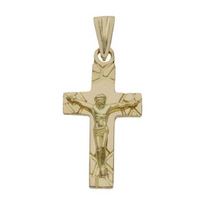 Cruz oro 18kl cristo – 15x29mm