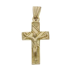 Cruz oro 18kl cristo – 15x29mm