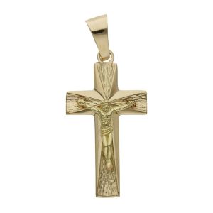 Cruz oro 18kl cristo – 19x35mm