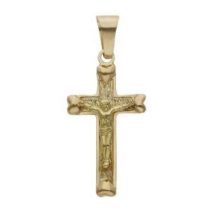 Cruz oro 18kl cristo – 19x35mm
