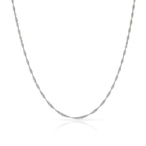 Cadena oro blanco 18kl singapur – 1mm