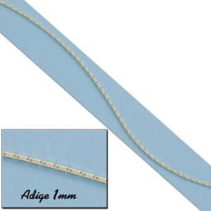 Cadena oro 18kl adige – 1mm