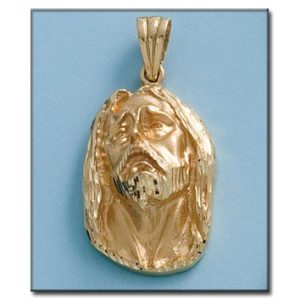 Cabeza oro 18kl cristo – 21x33mm