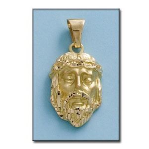 Cabeza oro 18kl cristo – 18x31mm