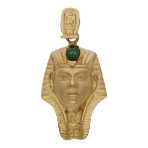 Cabeza oro 18kl tutankamon – 21x36mm