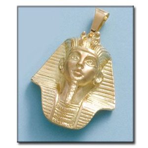 Cabeza oro 18kl tutankamon – 33x39mm