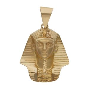 Cabeza oro 18 kl tutankamon – 25x31mm