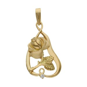 Colgante oro 18kl rosa – 16x29mm
