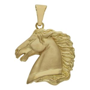 Colgante oro 18kl caballo – 28x32mm