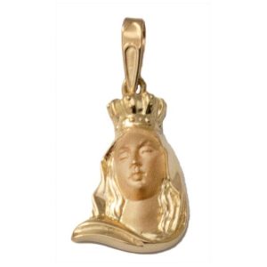 Colgante oro 18kl v. del carmen – 17x26mm