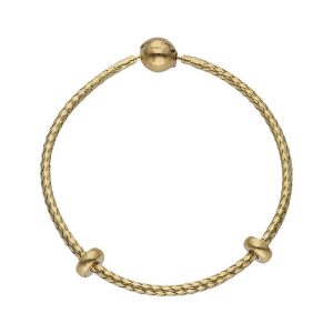 Pulsera oro 18kl flexible con stoppers