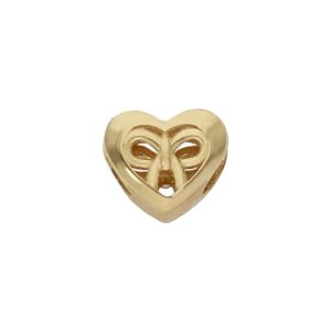 Charms oro 18kl corazon + lazo
