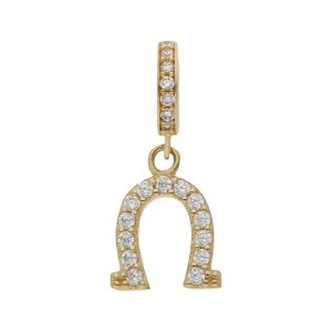 Charms colgante oro 18kl herradura