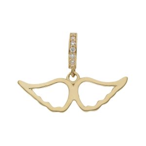 Charms colgante oro 18kl alas angel
