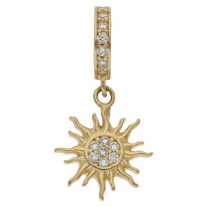 Charms colgante oro 18kl sol