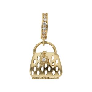 Charms colgante oro 18kl bolso